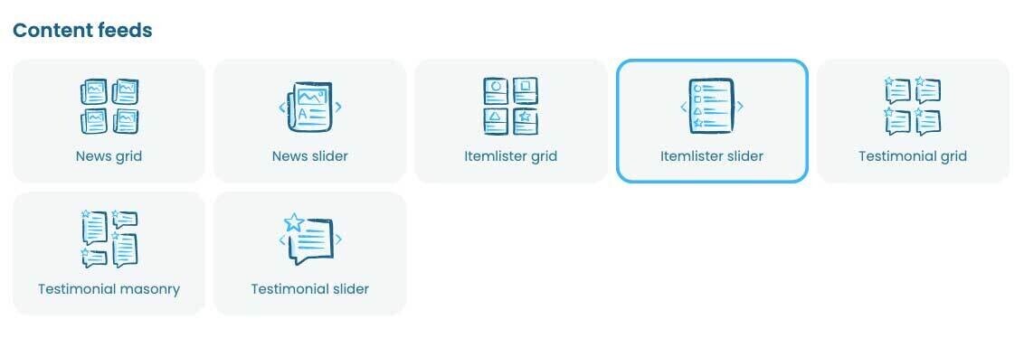 Content Feed Elements have been split
