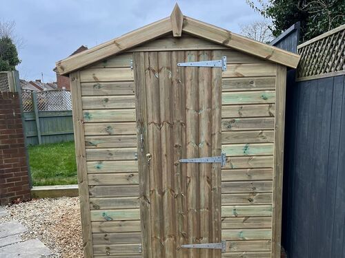 #A084 5x5 Apex Storage Shed