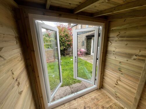 #PVC092 12x6 Pent Summer House Combi