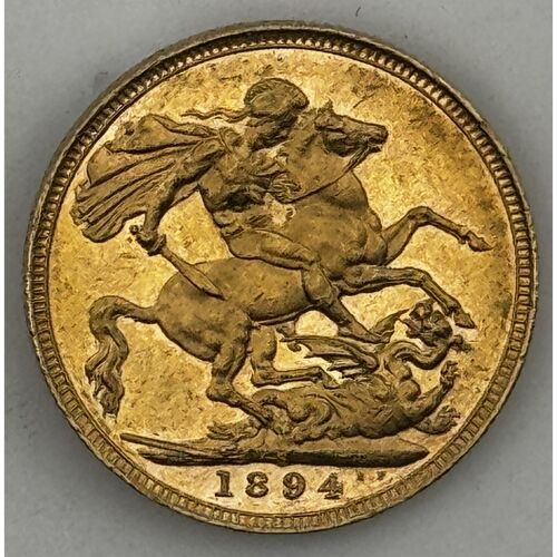 1894 Queen Victoria full gold sovereign