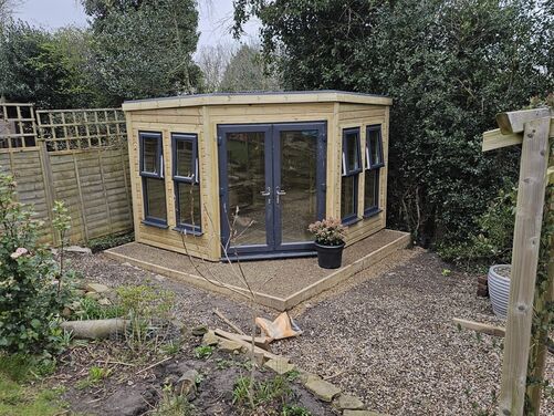 #PVC093 10x10 Corner Summer House
