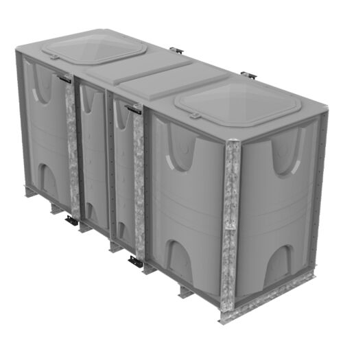 PW.3X1X1.5.IFB.DIV.AG(1.5+1.5) - 4500 LITRE DIVIDED SECTIONAL WATER TANK, INTERNALLY FLANGED BASE (IFB)