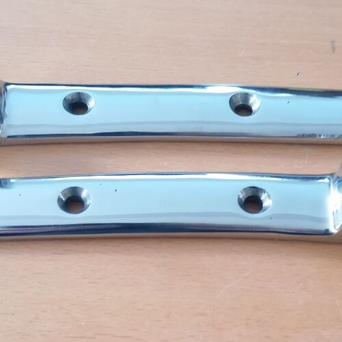 Tug Stops - White Metal