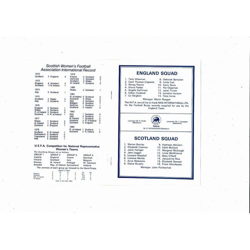 1983 England v Scotland Women's International @ Leeds United