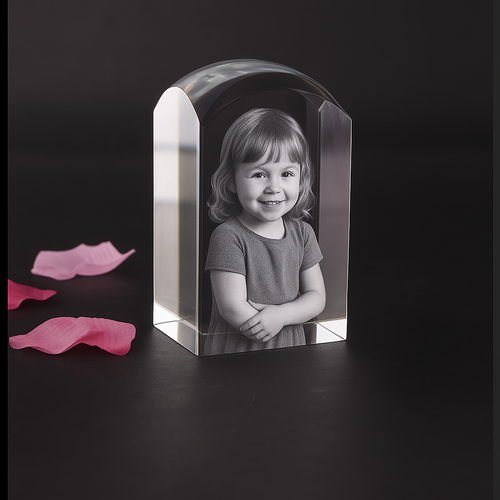 ***2 Sizes Available***The Stunning New Dunvegan Solid 3d Crystal Prism Dome