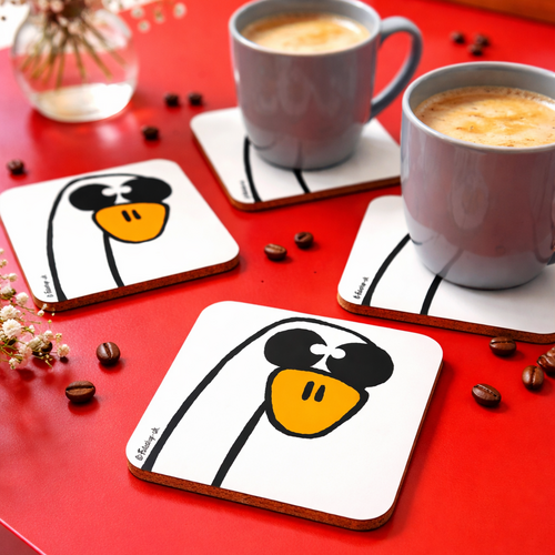 'Cheeky Goose' Coaster