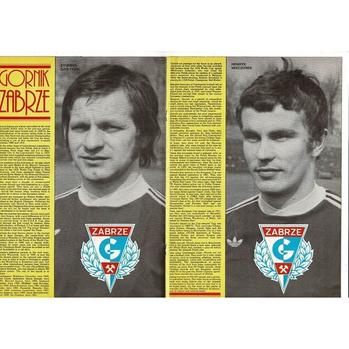 Aston Villa v Gornik Zabrze UEFA Cup Football Programme 1977/78