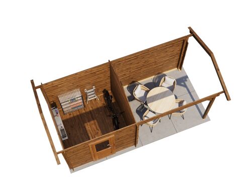 250cm x 250cm + 300cm Veranda