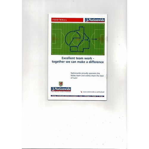 2002 Wales v Czech Republic International Football Programme