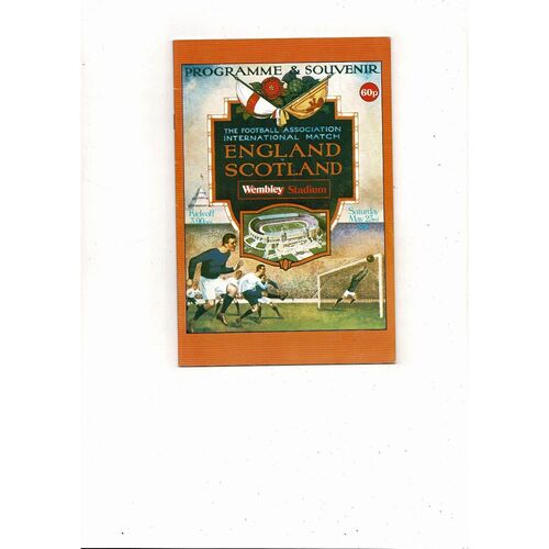 1981 England v Scotland Football Programme Brown Cover