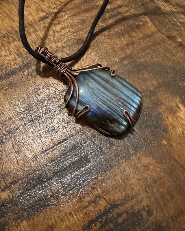 Blue striped Labradorite