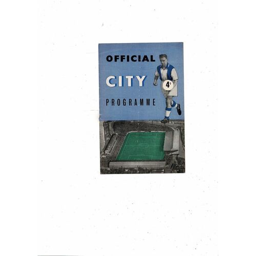 1958/59 Coventry City v Bradford Park Avenue Football Programme