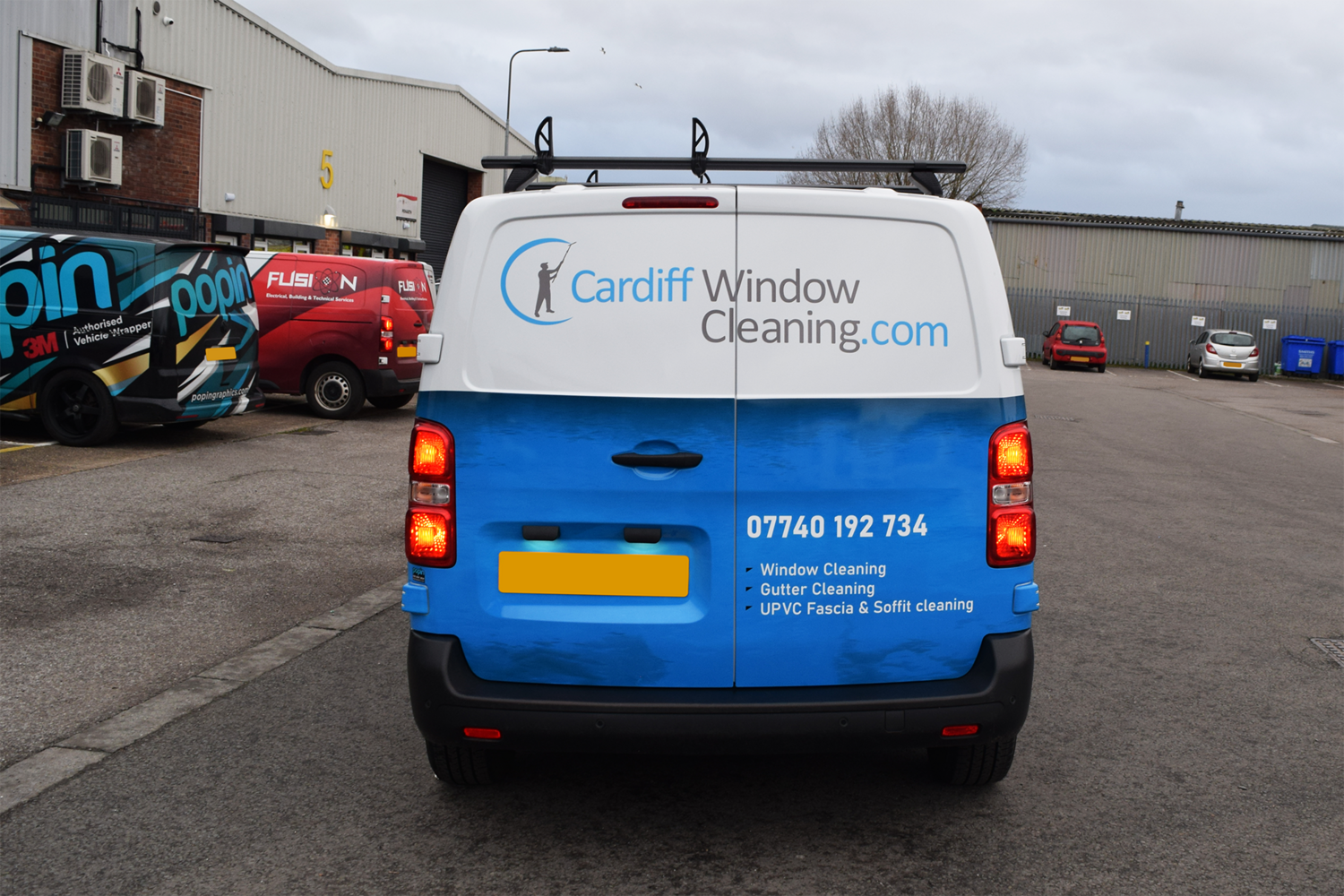 Cardiff Window Cleaning - 2x Vauxhall Vivaro 
