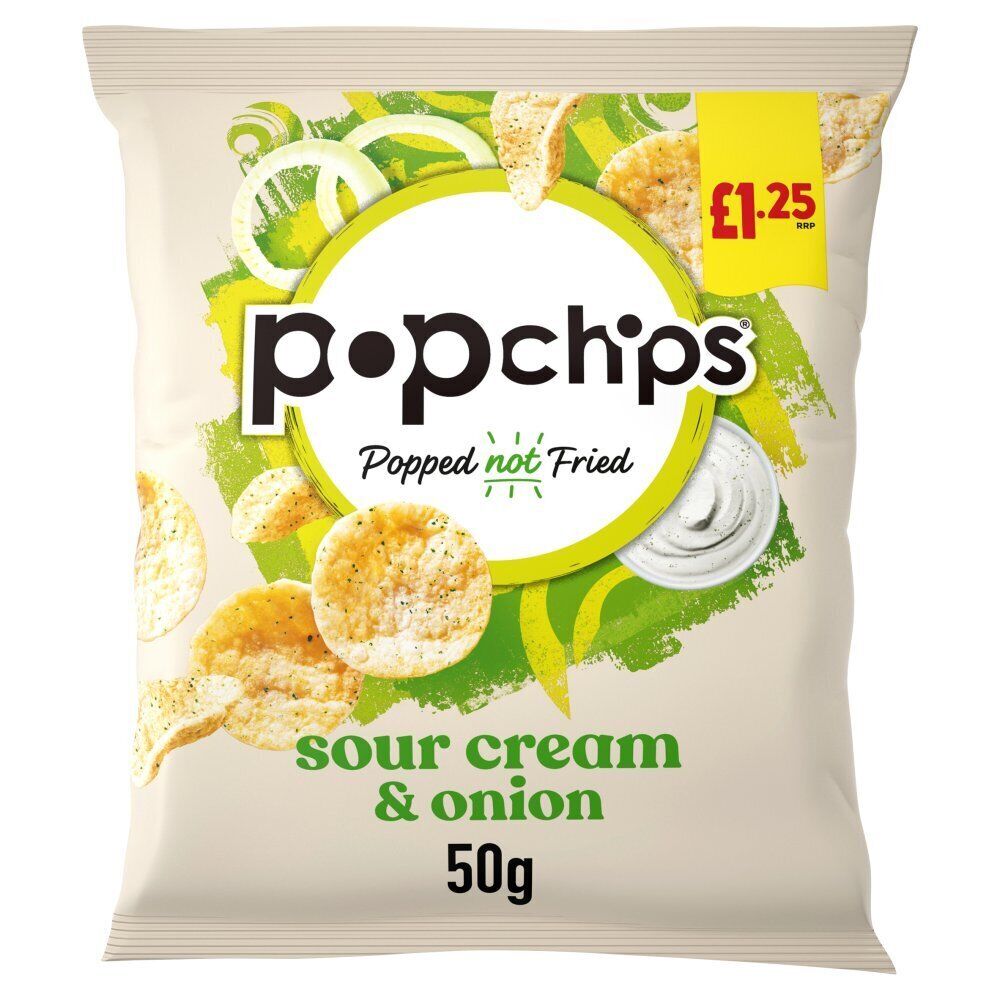 Popchips Sour Cream & Onion Crisps