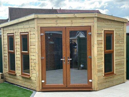#PVC035 12x10 Corner Summer House