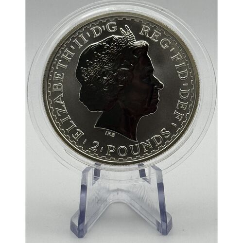1999 £2 Britannia bullion silver coin
