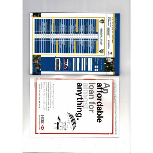 Leeds United v Malaga UEFA Cup Football Programme 2002/03