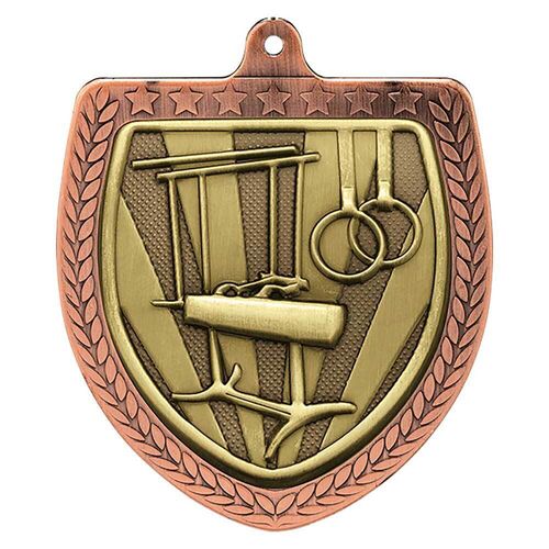 Cobra Gymnastics Shield Medal Bronze