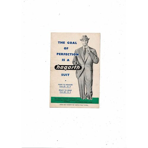 1958/59 Coventry City v Shrewsbury Town Football Programme