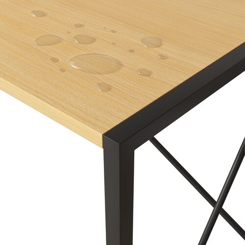 Folding Desk 80 cm Foldable Computer Desk Table No Assembly Home Office Miami (Natural)