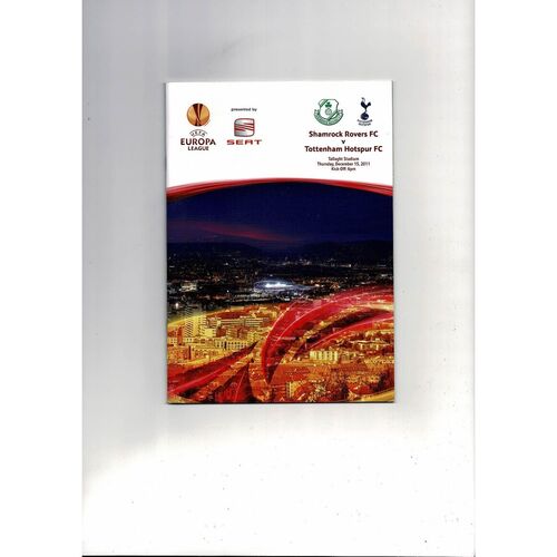 Tottenham Hotspur v Shamrock Rovers Europa League Football Programme 2011/12