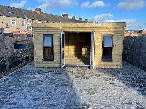 #PVC045 16x14 Pent Summer House