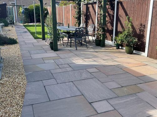 Patio and pergola in Dorchester. Landscaping in Dorchester 