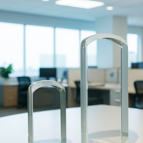 ***2 Sizes Available***The Stunning New Dunvegan Solid 3d Crystal Prism Dome