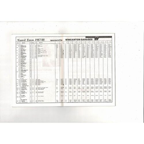 Yeovil Town v Queens Park Rangers FA Cup Football Programme 1987/88