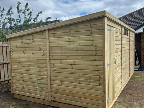 18x10 Pent Shed Workshop 