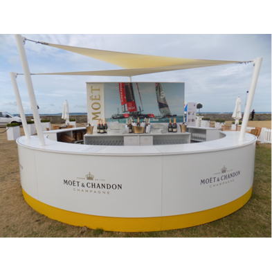 Secure fixing for temporary event structure