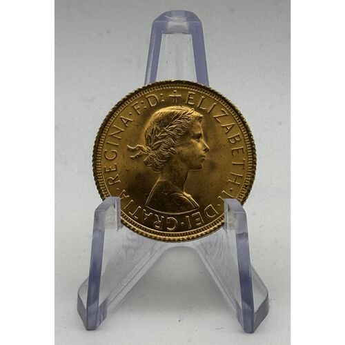 Uncirculated 1966 full gold sovereign