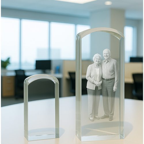 ***2 Sizes Available***The Stunning New Dunvegan Solid 3d Crystal Prism Dome