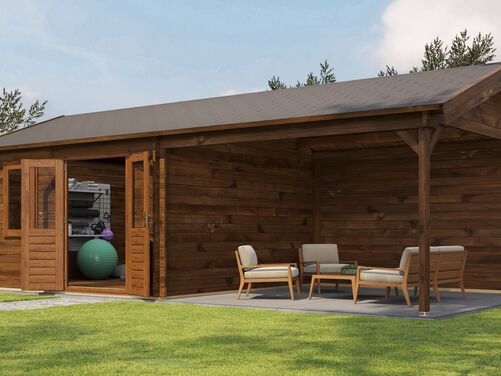 400cm x 400cm + 400cm Veranda