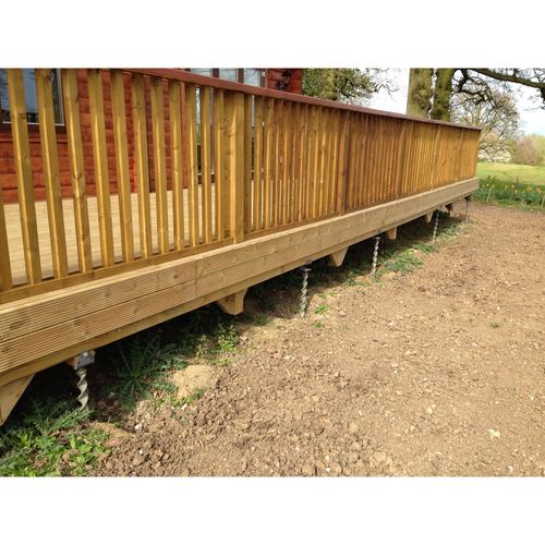 Permanent anchors for log cabins