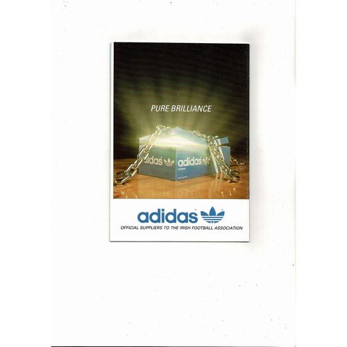 1988 Northern Ireland v France Football Programme