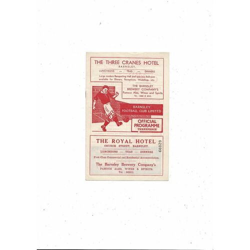 1956/57 Barnsley v Port Vale FA Cup Third Round Football Programme