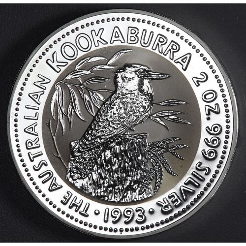 1993 2 ounce silver Kookaburra