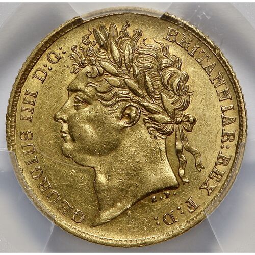Rare 1825 King George 1111 gold half sovereign