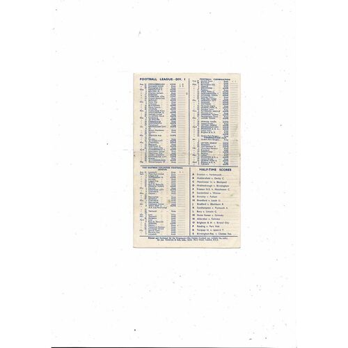 1948/49 Chelsea v Newcastle United Football Programme