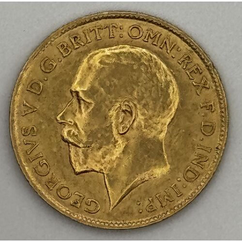 1911 gold half sovereign
