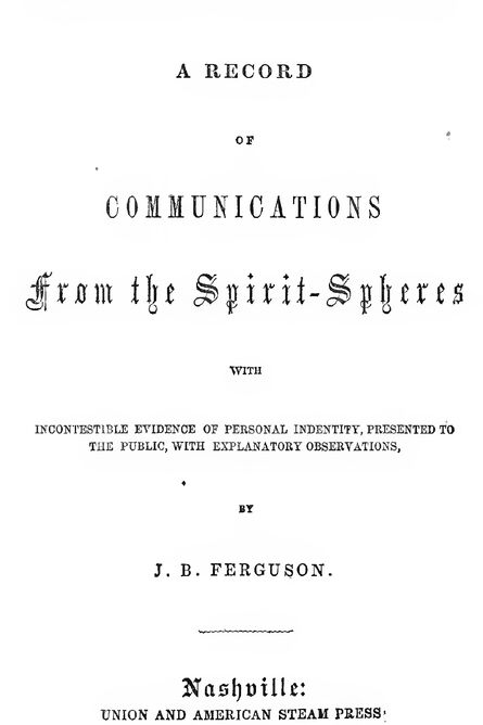 1854 | Spirit Communion