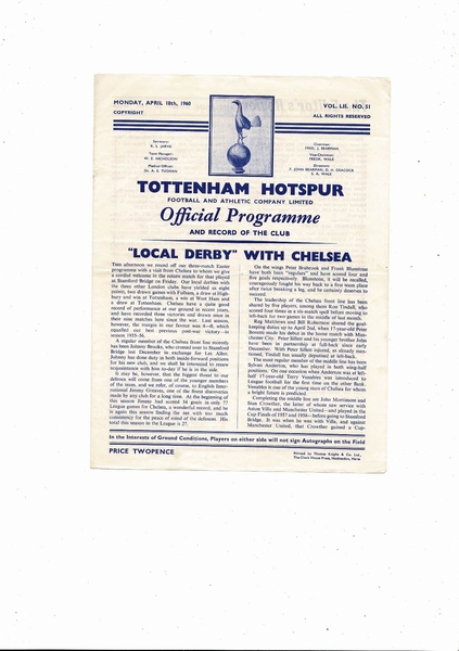 More Football Programmes being listed today