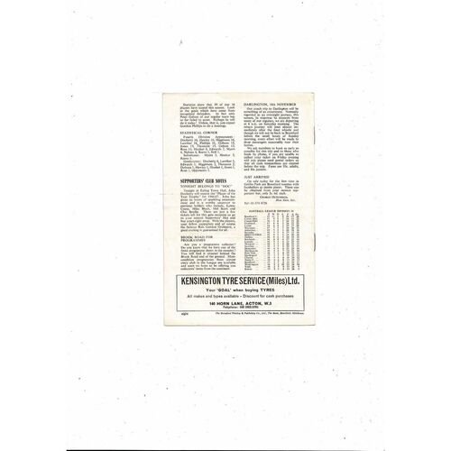 1967/68 Brentford v Exeter City Football Programme