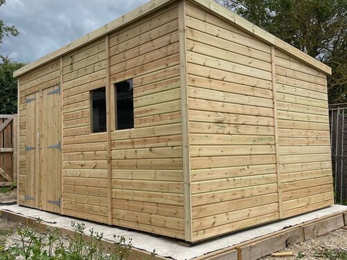 #P071 14x10 Pent Shed