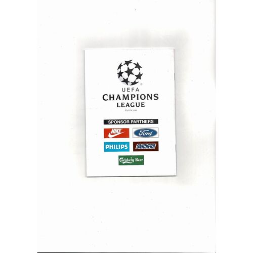 Werder Bremen v FC Porto UEFA Champions League Football Programme 1993/94