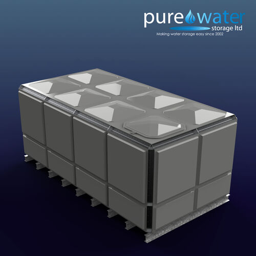 PW.4X2X1.5.TIF.AG - 14,722 LITRE SECTIONAL WATER TANK, TOTALLY INTERNALLY FLANGED (TIF)