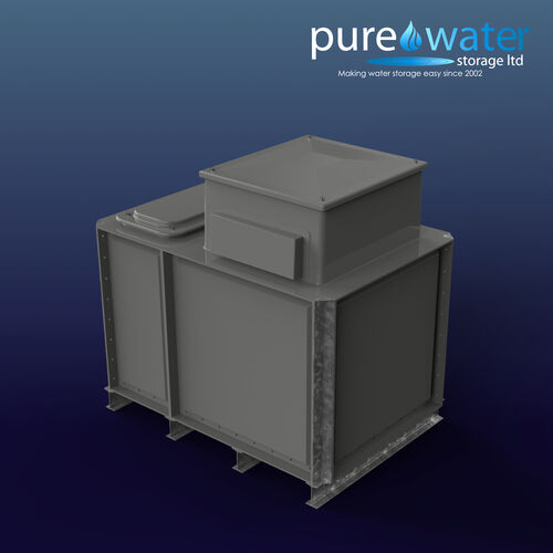 PW.1.5X1X1.IFB.AB - 1500 LITRE SECTIONAL WATER TANK, INTERNALLY FLANGED BASE (IFB) C/W FVH