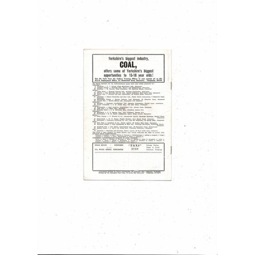 Doncaster Rovers v Rotherham United Friendly Football Programme 1967/68