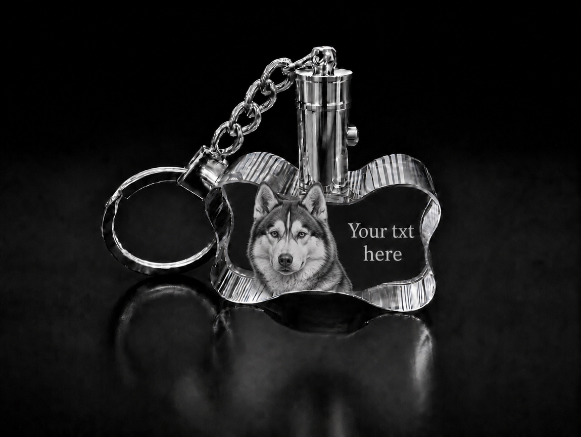 Personalised Crystal Photo Keyrings | 3d Crystal Shop | 3d crystal glass engraving | Personalised 3d engraving  | 3d crystal photo
